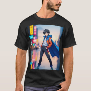 Camiseta Garoto Legal de Anime na Cidade Neon – Personagem