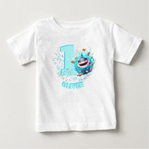 Camiseta Garoto Personalizado do primeiro aniversario de Tu