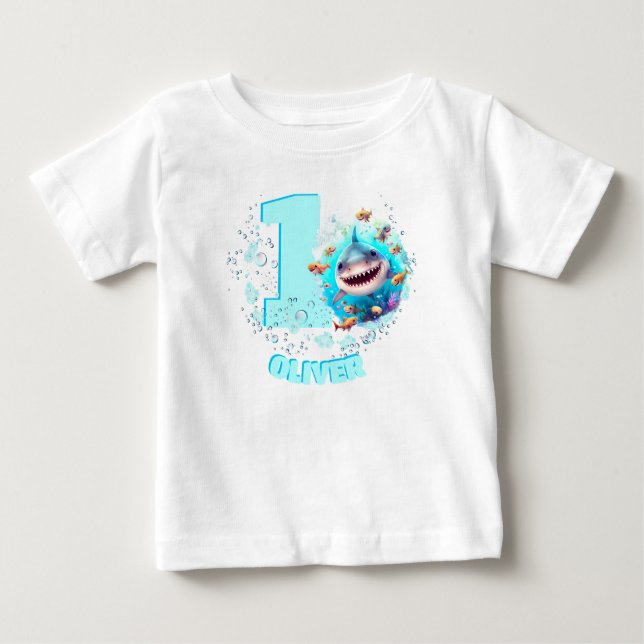 Camiseta Garoto Personalizado do primeiro aniversario de Tu (Frente)