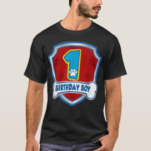 Camiseta Garoto primeiro aniversario 1 Anos de Idade Patrul
