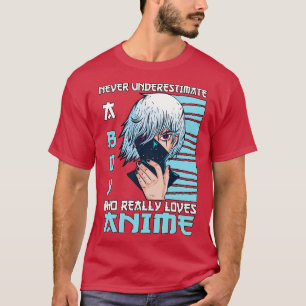 Camiseta Garoto Que Realmente Ama Merch Cosplay Otaku Gift