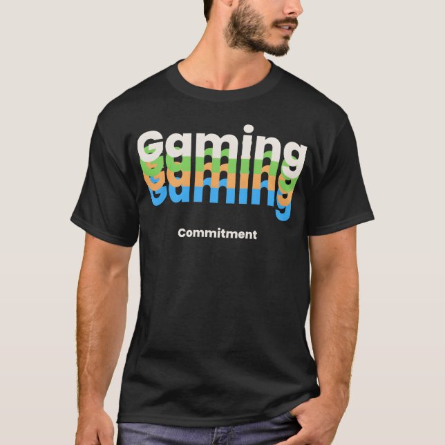 Camiseta Garoto vintage de compromisso de jogos (Frente)