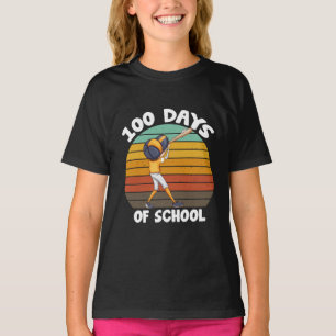 Camiseta Garotos 100 Dias De Escola Meninos Beisebol do 100