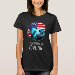 Camiseta Garotos Boliches Para Jogador De Homens Eu Só Quer