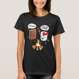 Camiseta Garotos Bonitos Acampando Eu Te Amo Meninas Mais M