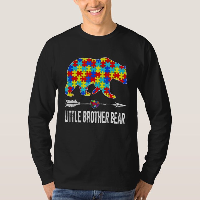 Camiseta Garotos da Atenção ao Autismo do Urso Irmão Ordena (Frente)