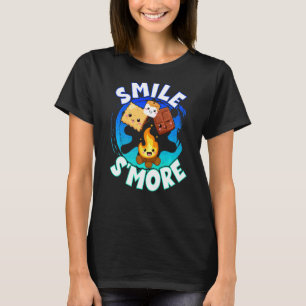 Camiseta Garotos De Amarra De Fim De Semana Do Smile S'more