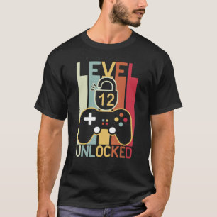 Camiseta Garotos de jogos de azar de nível 12 desbloqueados
