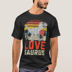 Camiseta Garotos Dias de os namorados Dinossauros Para Sere