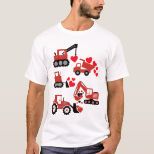 Camiseta Garotos dias de os namorados Truque de Construção