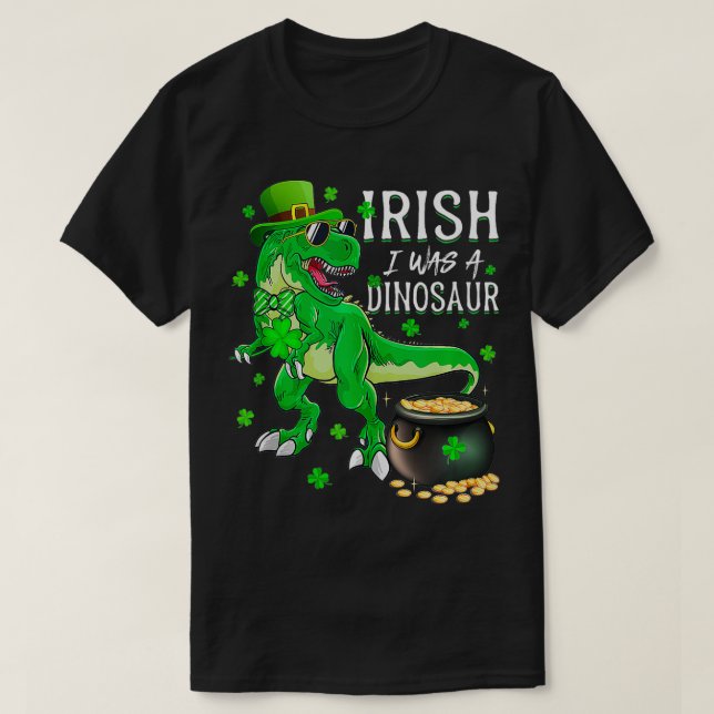 Camiseta Garotos Dias de São Patrícios Irlandeses Eu era Di (Frente do Design)
