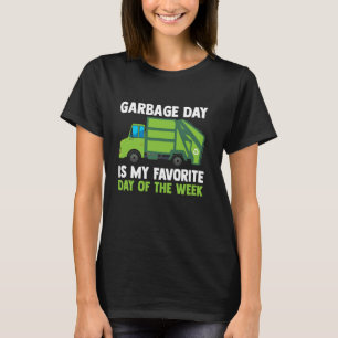 Camiseta Garotos do Dia do Lixo e Lixo do Reciclagem do Tod