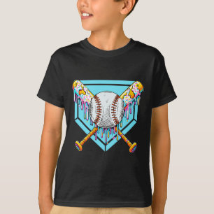 Camiseta Garotos do gotejamento Bysebyll Sorvete Gotejament