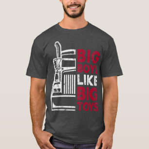 Camiseta Garotos Grandes Como Brinquedos Grandes - Caminhão