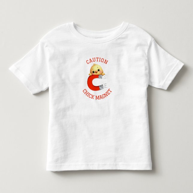 Camiseta Garotos Ímã de Franga Cautela  (Frente)