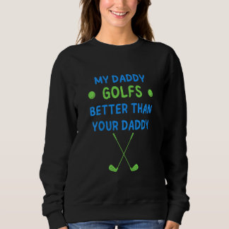 Camiseta Garotos Jogadores De Golfe Garota Meu Pai Golfs Me