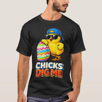 Camiseta Garotos Páscoa Lindos Filhotes Me Dão Easter Garot