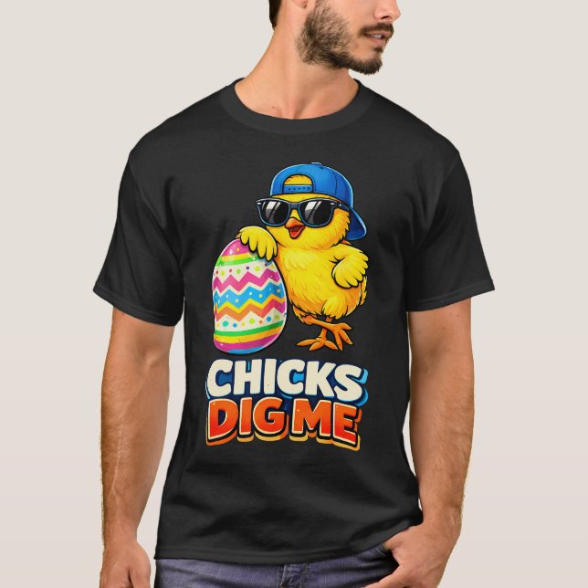 Camiseta Garotos Páscoa Lindos Filhotes Me Dão Easter Garot (Frente)