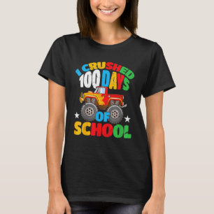 Camiseta Garotos que eu gostei 100 dias de escola Meninos 1