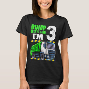 Camiseta Garotos Reciclagem Trash 3 Anos Caminhão de Lixo 3