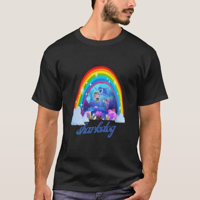 Camiseta garotos tubarões (Frente)