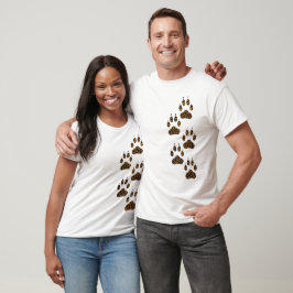 Camiseta Garra-do-gato-leopardo trilha felina assimétrica