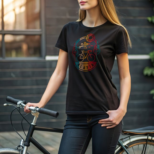 Camiseta Garrafa de Água Personalizada de Trilha de Bike da (Criador carregado)