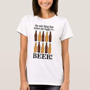 Camiseta Garrafa de Cerveja Cerveja Divertida
