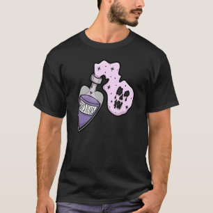 Camiseta Garrafa de Gótico de Pastel de Pastel