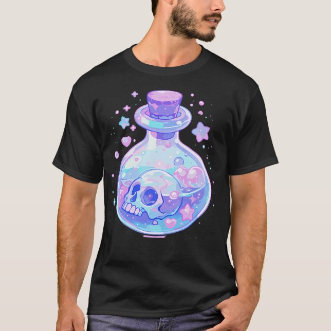 Camiseta Garrafa de Poção Kawaii (Frente)