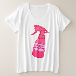 Camiseta Garrafa de Spray Repelente Humano Humor Atitude