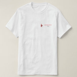 Camiseta Garrafa de vinho e vidro branco