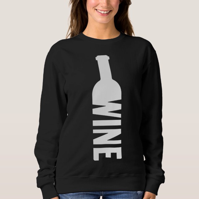 Camiseta Garrafa De Vinho E Vidro De Vinho (Frente)