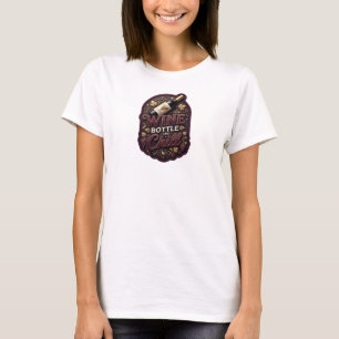 Camiseta Garrafa de vinho roxa impressionante E RESFRIE Art