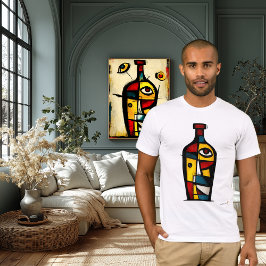 Camiseta Garrafa Expressionista Abstrata | Simbolismo Moder