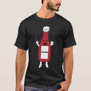 Camiseta Garrafa Ketchup Tomate Captura Vermelha