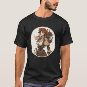 Camiseta Garrafa Mecânica E Mecânica Da Rapariga-De-Corte