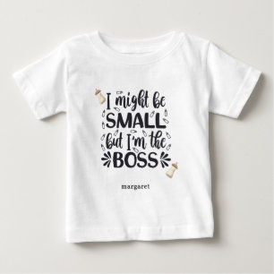 Camiseta Garrafas de bebês personalizadas Eu posso ser PEQU
