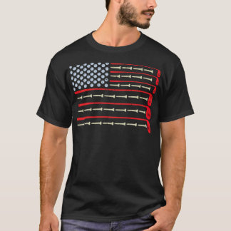 Camiseta Garrafas de golfe da bandeira americana