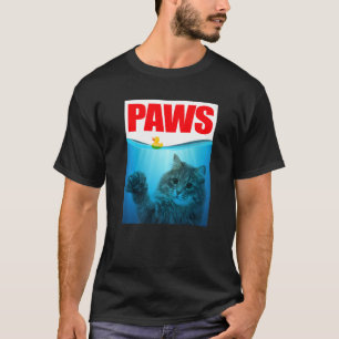 Camiseta Garras Gato E Pato De Borracha Amarelo