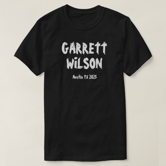 Camiseta Garrett Wilson Black (Frente do Design)