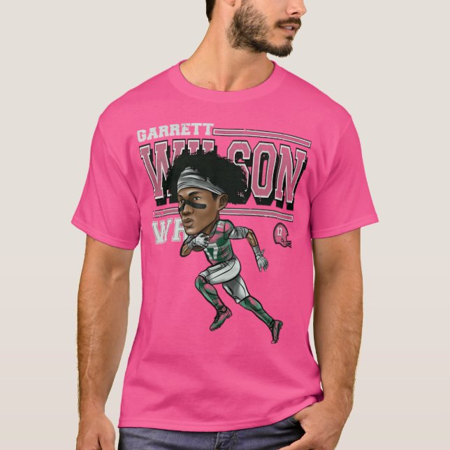 Camiseta Garrett Wilson New York J Cartoon Star (Frente)