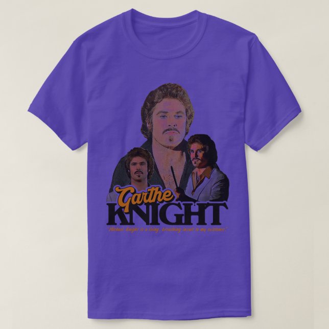 Camiseta Garthe Knight Mau Twin de Knight Rider (Frente do Design)
