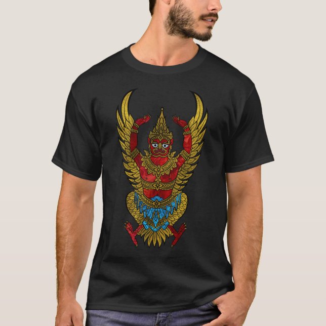 Camiseta Garuda - pássaro de Vishnu (Frente)