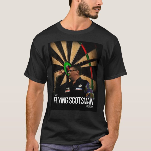 Camiseta Gary The Flying Scotsman Anderson Darts Graphic T- (Frente)