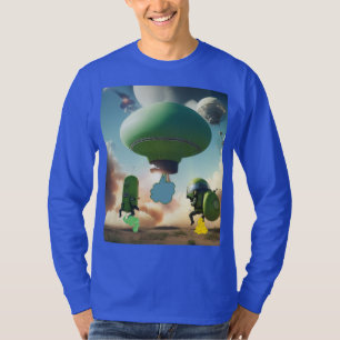 Camiseta Gás Fora deste Mundo: Aliens de Fartos Hilários