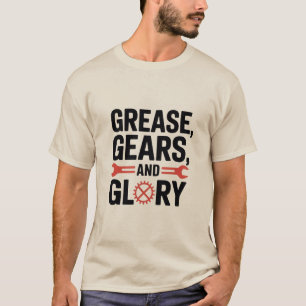 Camiseta Gases De Grease E Design de Orgulho Glorioso para 