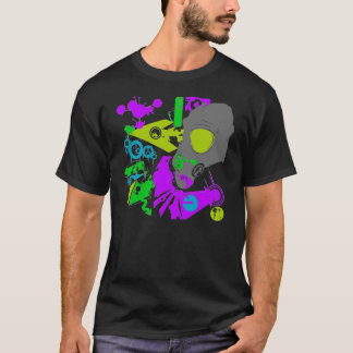 Camiseta Gasmask de néon