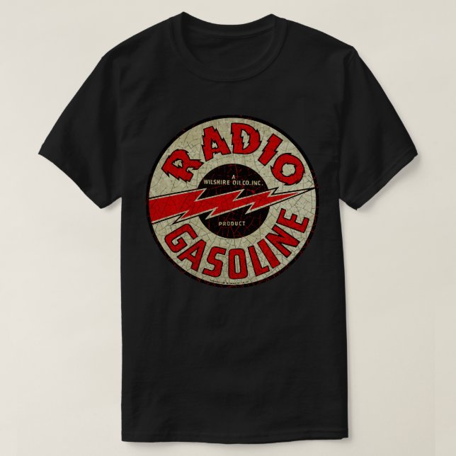 Camiseta Gasolina de rádio (Frente do Design)