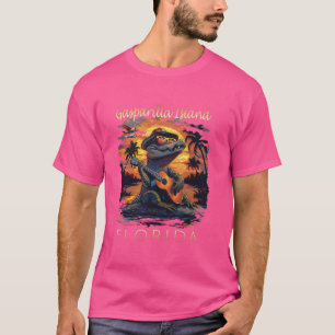 Camiseta Gasparilla Island Florida Vacation Cute Alligator